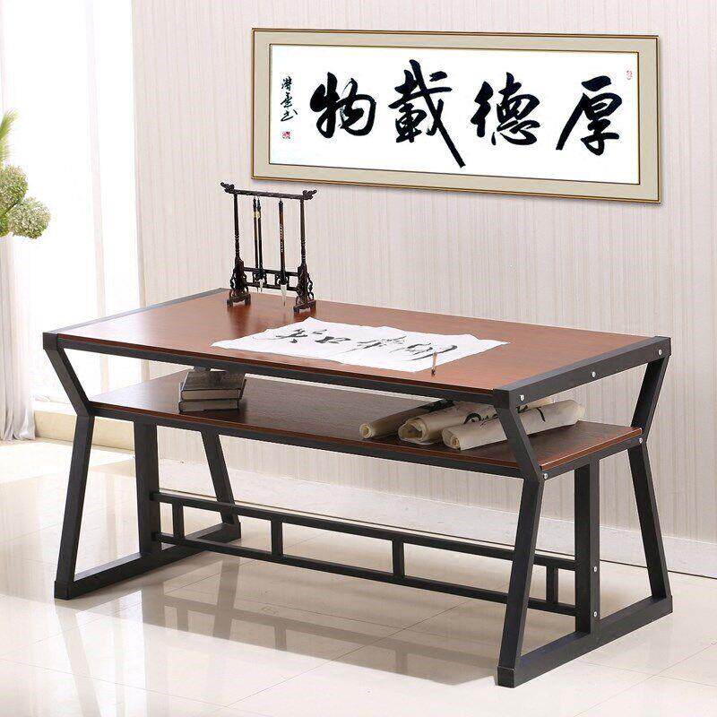 国画桌子专用桌 家用练字台毛笔字写字书法桌书案简易办公电脑桌