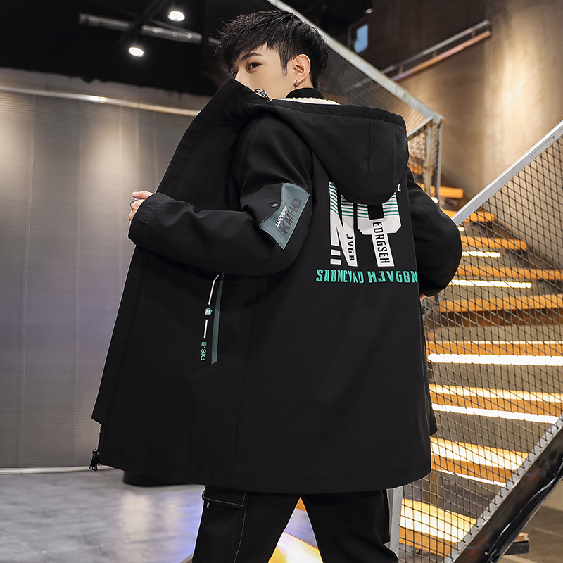 羽绒服男中长款2023新款