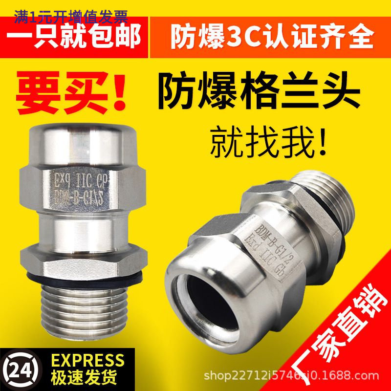 304不锈钢电缆夹紧密封接头BDM-B