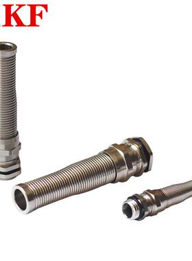 SIKF 防折弯黄铜镀镍防水接头 公制M系列金属电缆固定葛兰固定头