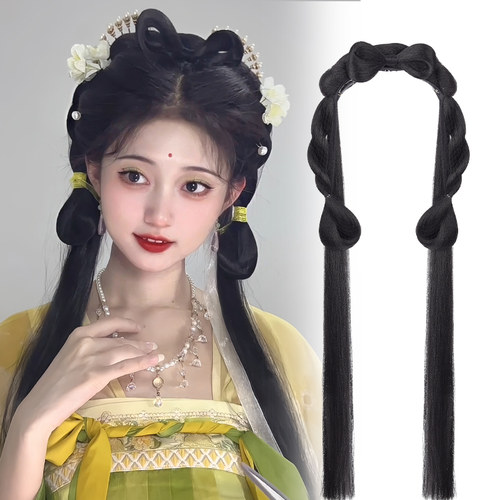 一体式假发古装头饰蝴蝶结发型