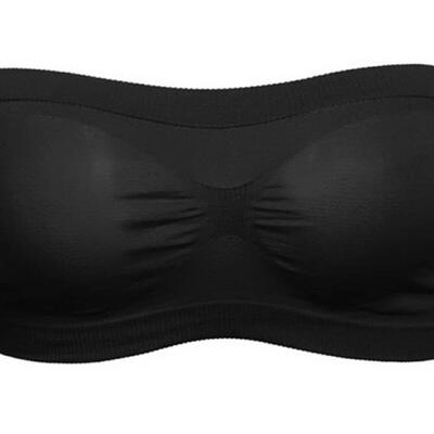 Lady's Sexy Strapless Crop Top Bra Bandeau Boob Tube Bra