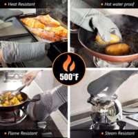 Oven Mitts Pot Holders Silicone Mittens Gloves Hot Pads thumbnail 5
