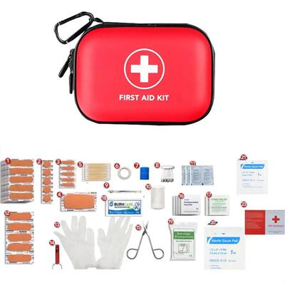 104pcs Emergency First Aid Kit Versatile Protable First Aid