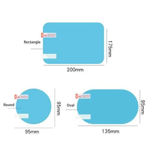 2pcs Set Car Rearview Mirror Window Anti Fog Clear Film Anti
