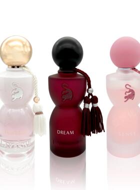 跨境爆款LAVERNE豹纹粉色香水75ml迪拜中东阿拉伯亚马逊TK爆款