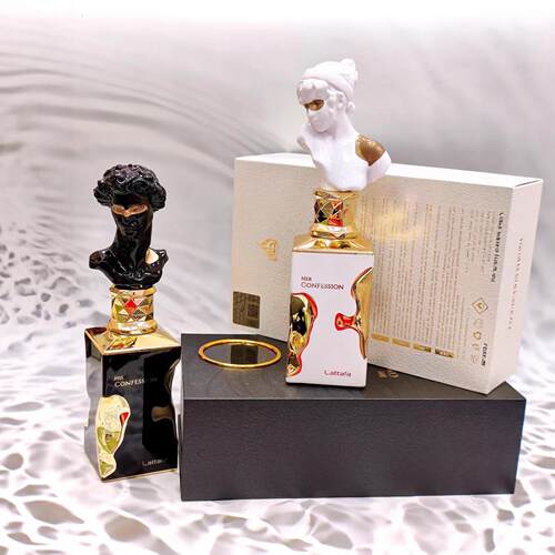 告白黑白雕塑瓶盖中东小众香氛