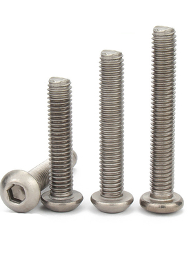 速发钛合金钉头内5角螺丝4M六M6M8X10X25X0加长盘头螺圆TC4螺栓