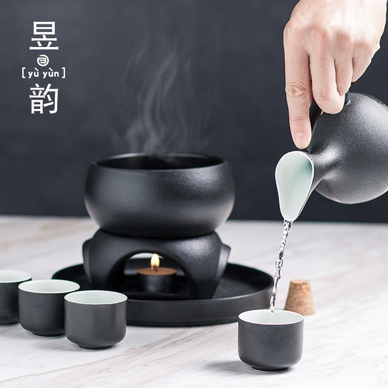 速发昱韵温酒器雕热酒黄酒温酒壶中式烫酒壶家用花酒器煮酒壶酒具
