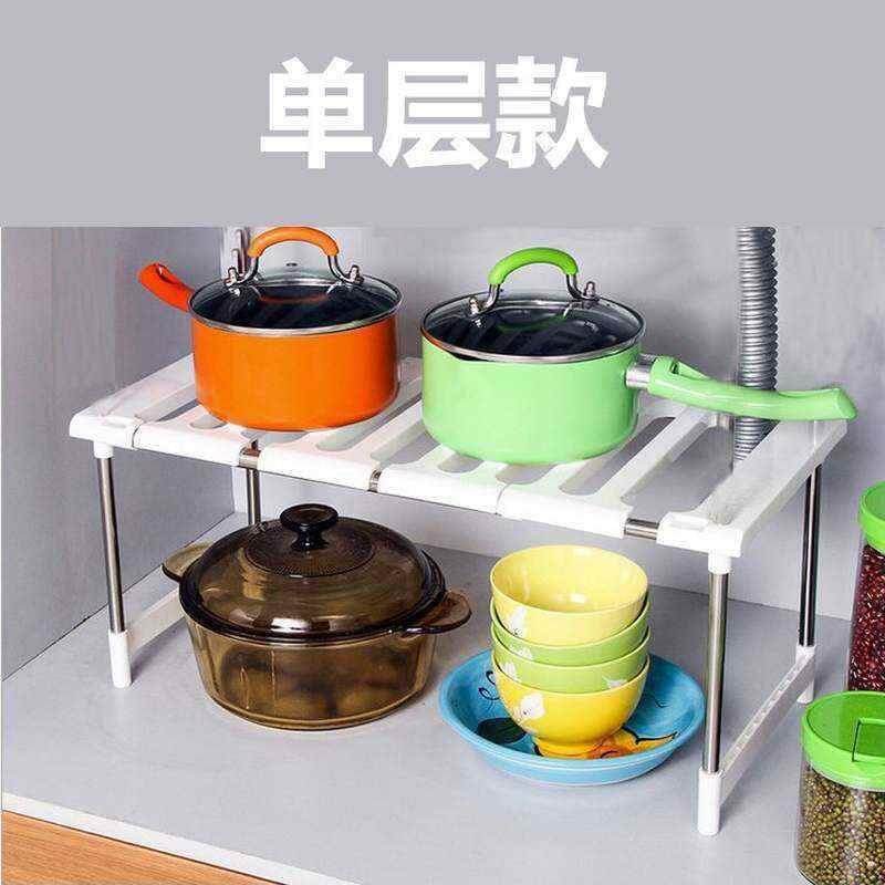 速发空里置物整体橱槽下面的厨房水柜家用洗菜盆收纳省架子下水池