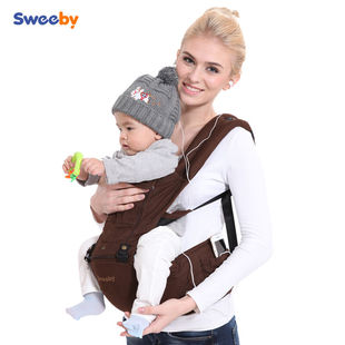 通用宝 婴儿多功能背带腰凳减震坐垫抱娃防滑四季 Sweeby 史威比