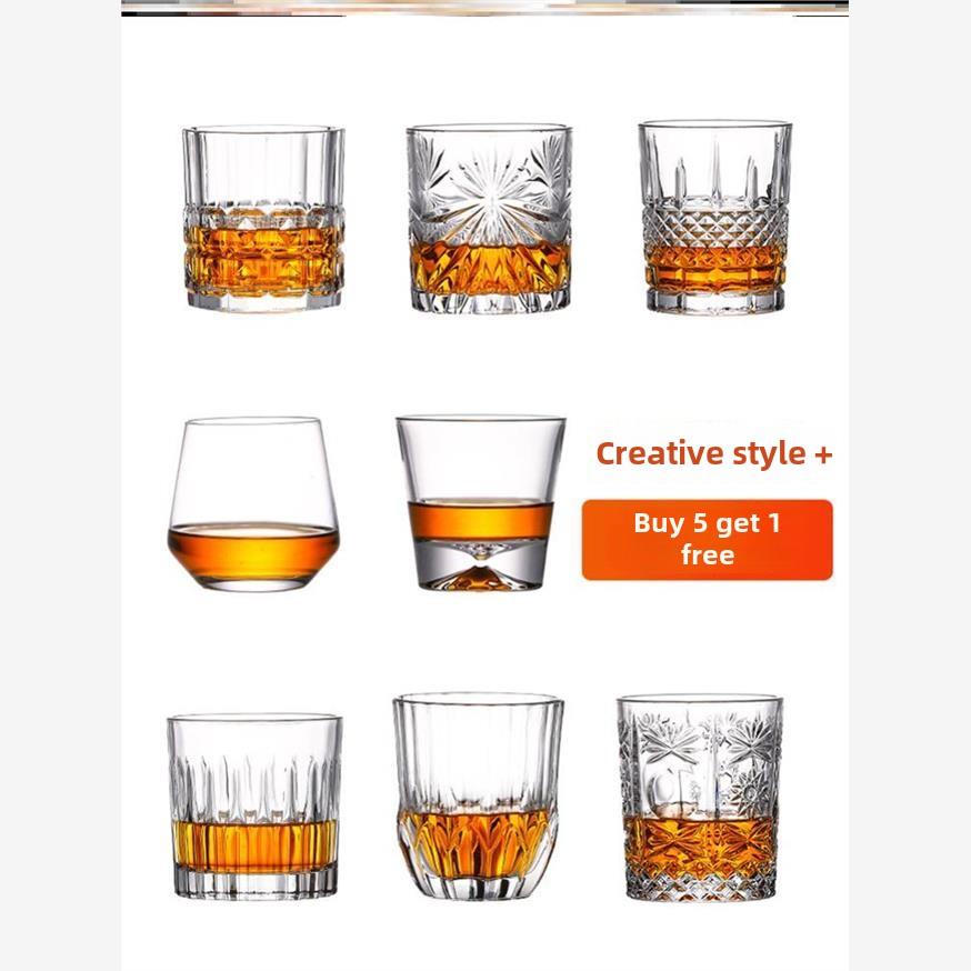 lead-free wine whiskey glass home beer glass cup set europea