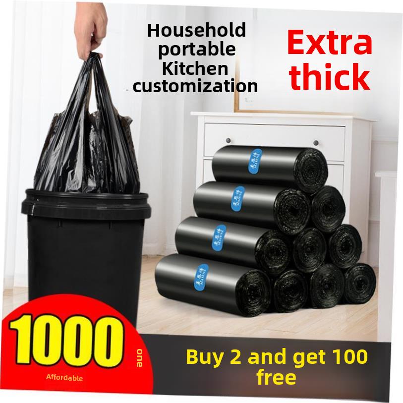 Garbage bags portable kitchen large trash can plastic bag