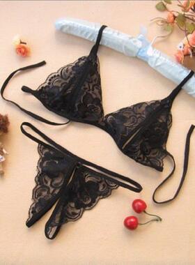 Sexy lace female open file seduction female sexy underwear