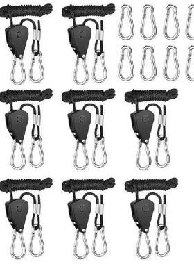 8Pack Ratchet Hangers, Adjustable Rope Hanger, Ratchet
