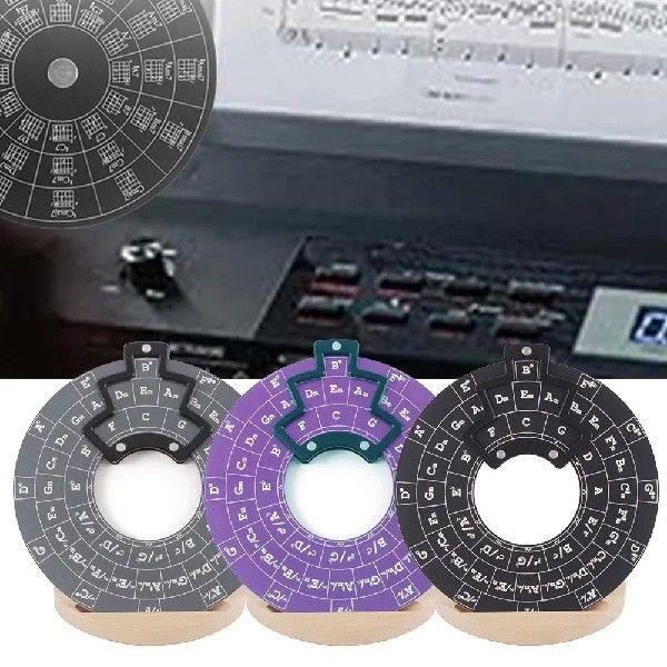 1pc Circle Of Fifth Wheel Metal Melody Tool With Wooden