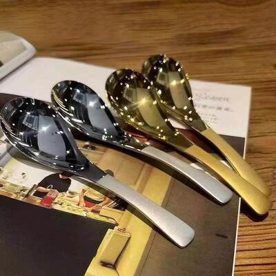 Stainless Steel Baby Feeding Spoon, Home-use Soup Spoon, Inf