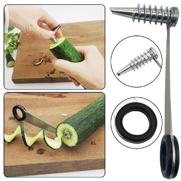 Manual Spirals Screw Slicers Potato Carrots Cucumber
