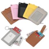 Badge Leather Fashion Credit Business Card Holder