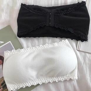 Lace Strapless Bra Women Sexy Tube Top Invisible Push Up Bra
