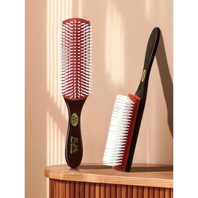 9-Rows 4 Color Detangling Hair Brush Denman Detangler Hairbr