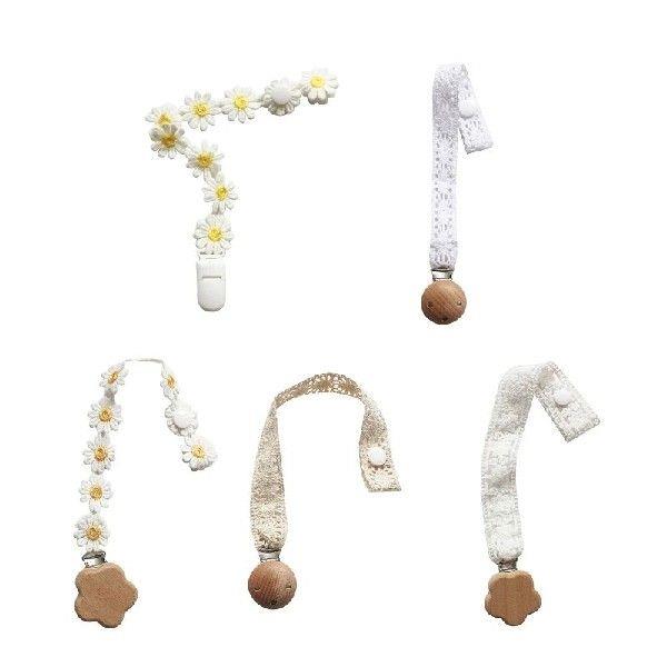 Baby Pacifier Clip Small Lace Newborn Kids Infant Toddler