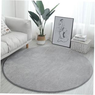 Round Fluffy Area Rug for Bedroom Soft Shaggy Carpet Circle