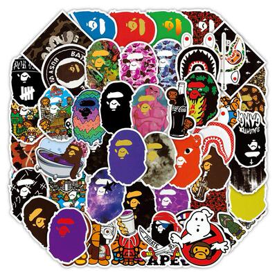 个性防水不干胶涂鸦贴纸贴画大头贴graffiti waterproof stickers