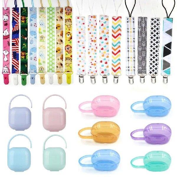 Baby Pacifier Clip 1/4 Pcs Ribbon Pacifier Chain Dummy Clip