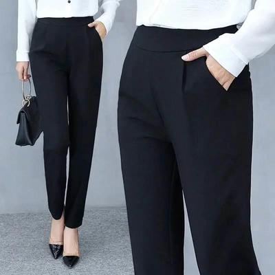 Trouser Suit Office Lady Work Wear Formal Pants Women Fall