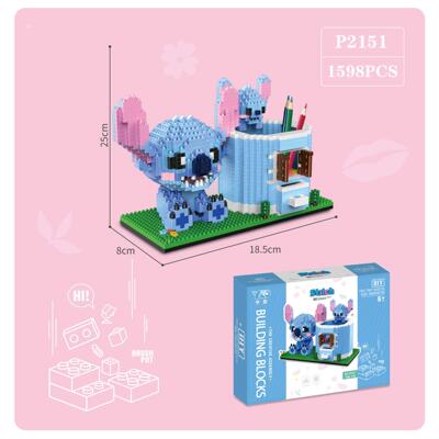 Pokemon Pikachu Cartoon Micro Building Blocks Stitch Stellal