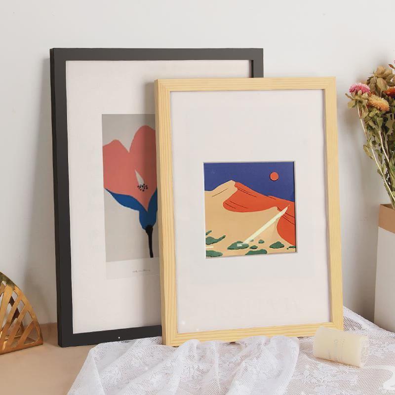 poster , photo , wooden art picture frame, square相框/画框