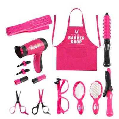 Girls Hair Cutting Kit Hairdressing Tools Toys Stylist Kids