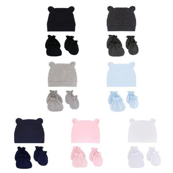 Soft Cotton Newborn Baby and Mitten Socks Set Breathable