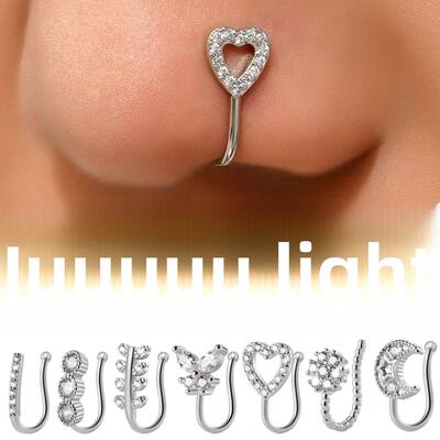 1PC 316L Surgical Steel Nose Ring Hoop C Shape Septum Rings