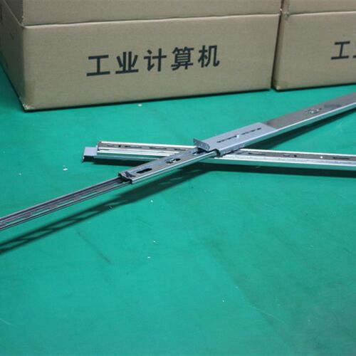 1U 2U 3U 4U机箱导轨工控服务器导轨机柜导轨抽拉式三节导轨