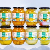 水果罐头新鲜黄桃梨桔子什锦多口味零食500瓶装 恳恋罐头厂家直发
