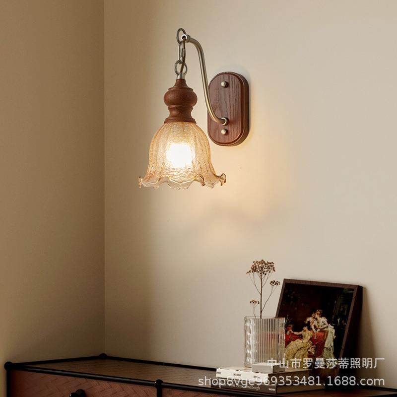 中古风卧室床头壁灯复古异域高级感客厅走廊过道楼梯民国氛围墙灯