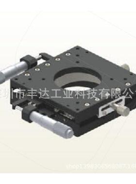 零售 XY轴滑台千分尺旋钮式带通孔交叉滚子型XYPPG100