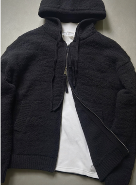 SKYROCKET扶摇【亢奋】（慵懒风叠穿垂感微宽版型连帽开衫毛衣）