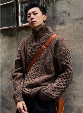 SKYROCKET扶摇【权力的游戏】（慵懒风绵羊毛高领长袖加厚毛衣）