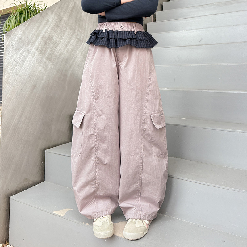 儿童装女童春装裤子休闲长裤2026新款中大童女孩春秋款阔腿牛仔裤,童装/婴儿装/亲子装,裤子,淘宝优惠券,粉丝福利购,淘宝优惠卷