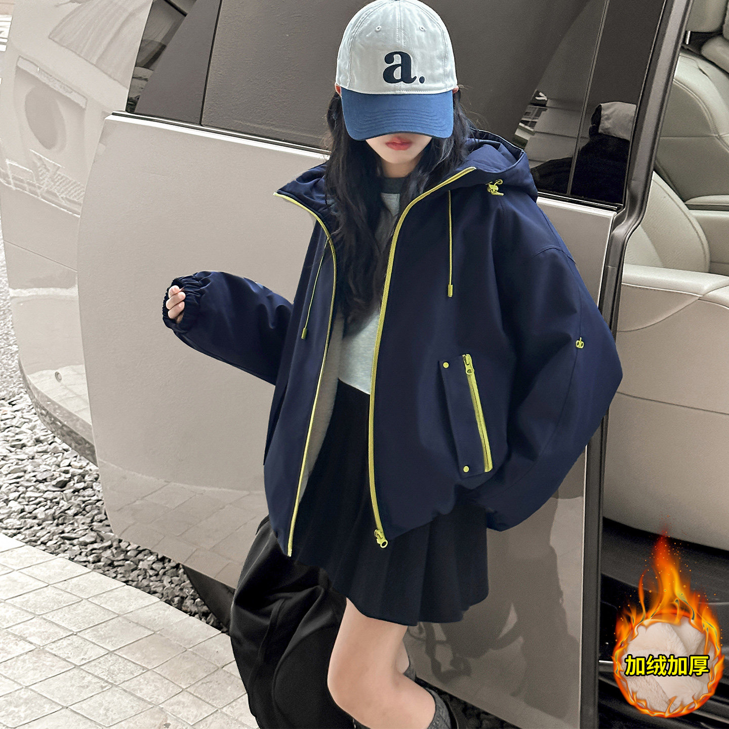 女童冬装加绒加厚外套儿童冲锋衣2025新款中大童女孩秋冬款初中生,童装/婴儿装/亲子装,普通外套,淘宝优惠券,粉丝福利购,淘宝优惠卷