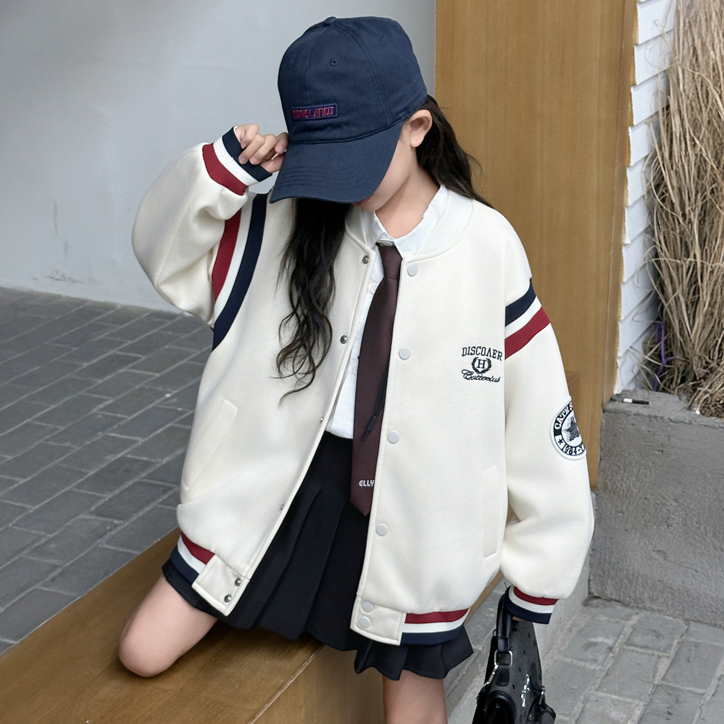 儿童装女童春装外套2026新款中大童女孩春秋款初中生学院风棒球服,童装/婴儿装/亲子装,普通外套,淘宝优惠券,粉丝福利购,淘宝优惠卷