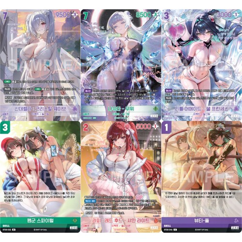 正版韩版卡牌妮姬niike tcg装饰摆件NIVEL ARENA WS黑白双翼