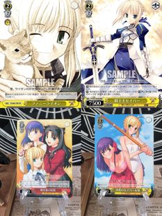 正版日谷卡牌 呆毛王 Saber FSN FGO Fate WS黑白双翼 lycee PM卡