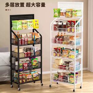 零食置物架网红小食品饮料超市移动货架便利店收银拉车套罩聚光罩