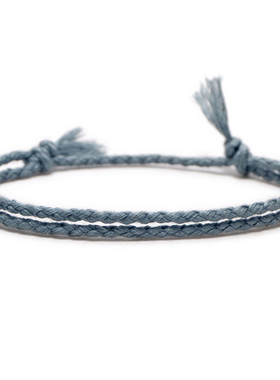 细棉麻彩色手链麻花辨编民族风手工编织手绳女手环简约冷淡日系风