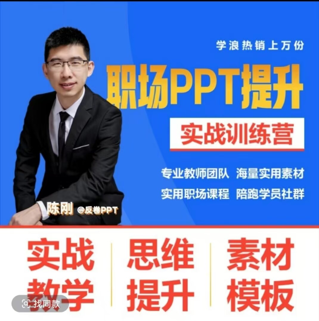 职场PPT提升实战训练营+万页PPT模板+知识点详尽讲解【反卷P