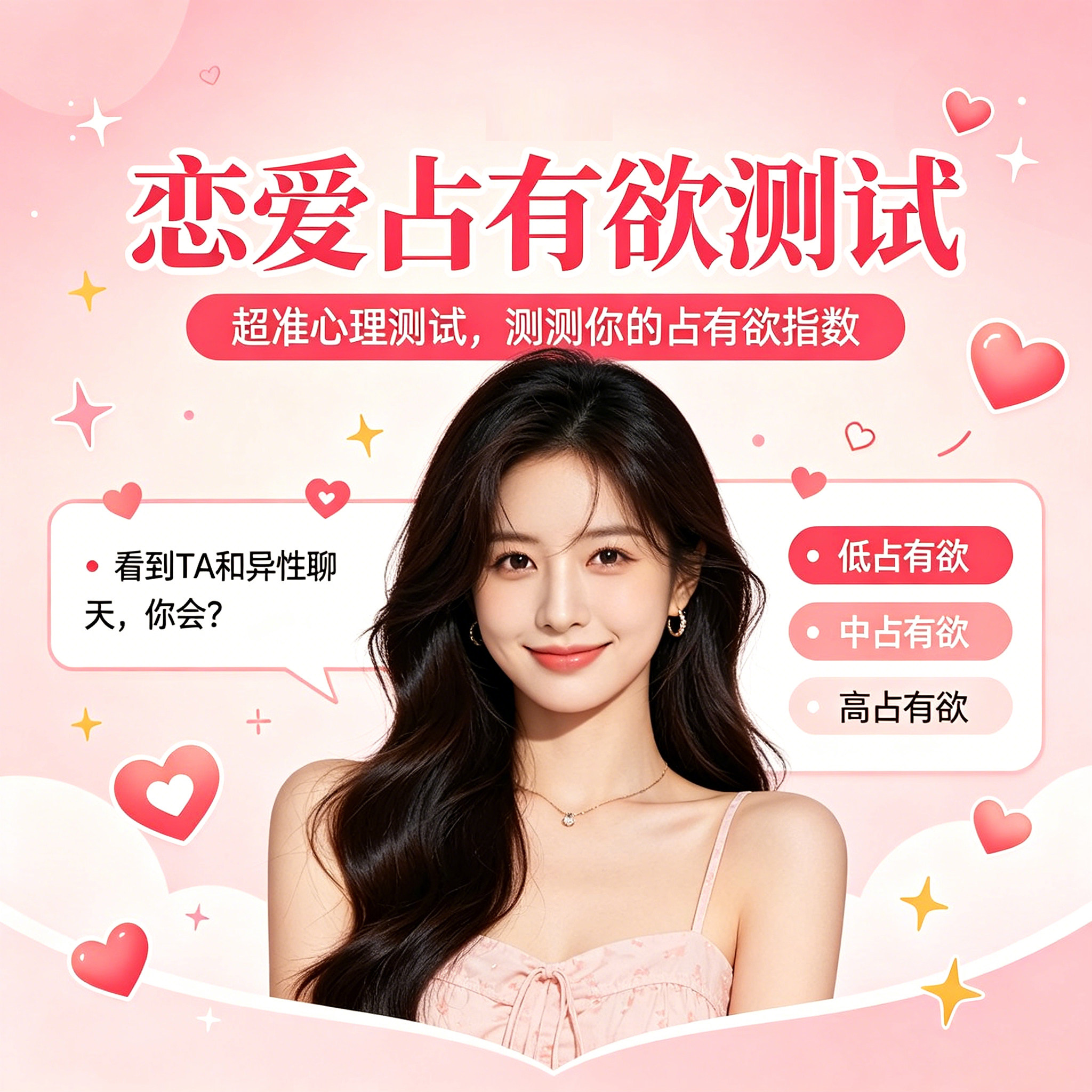 恋爱占有欲指数测试 科学评估你的恋爱占有欲程度